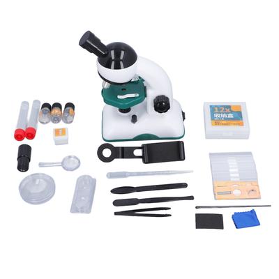 Biological Microscope 200X To 1200X LED Illumination Microscope 4 Color Filters Compound Microscope