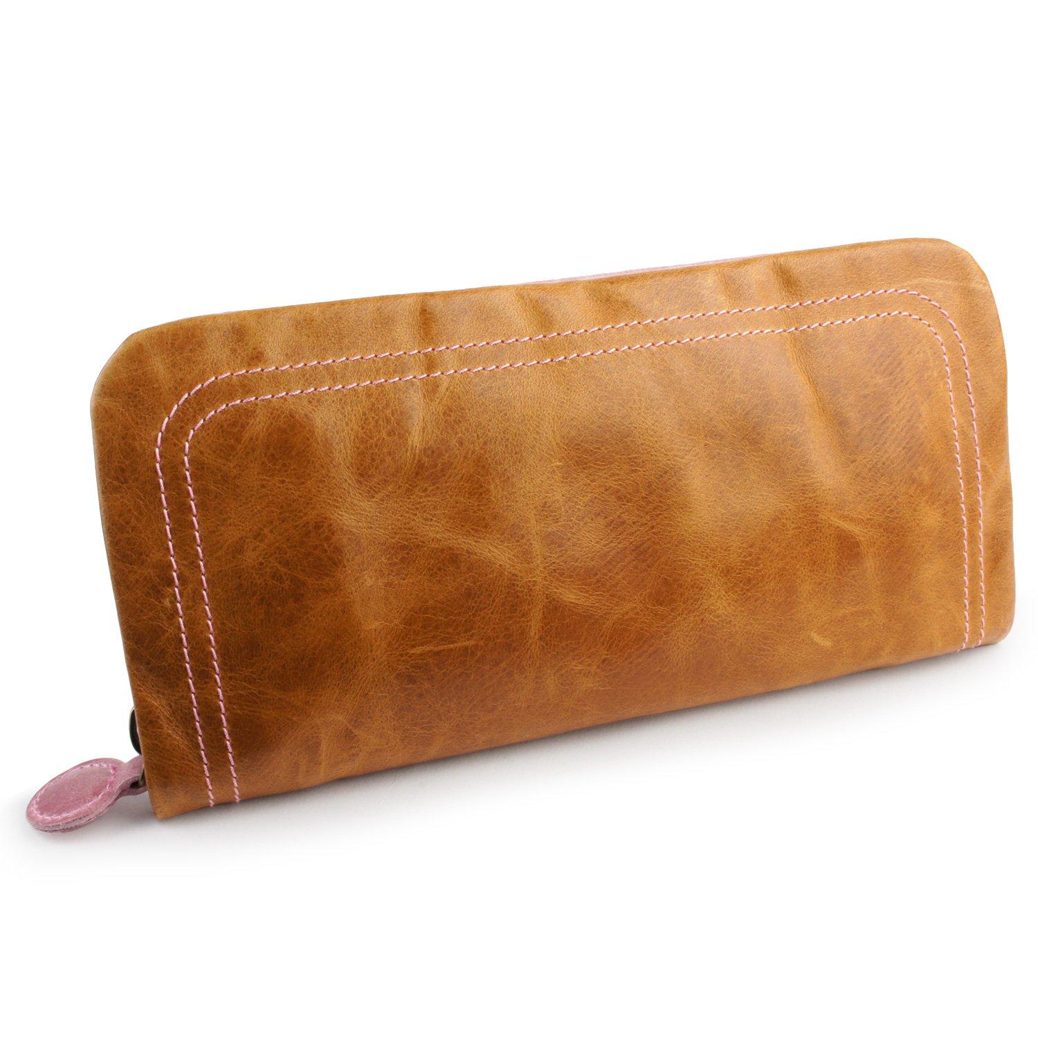 

Pacca Pacca Long Round Genuine Large Card Horse Cute x [Pakka Pakka] Wallet, Women s, Wallet, Zipper, Leather, Capacity, Holder, Zipper, Leather,