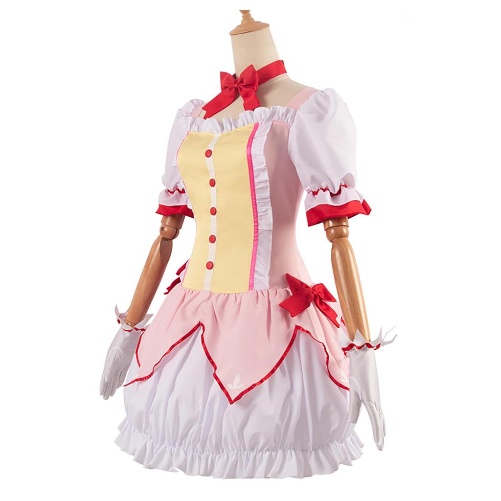 [Milky Time] Puella Magi Madoka Magica Kaname Madoka Cosplay Wig (Wig + Costume) for Halloween