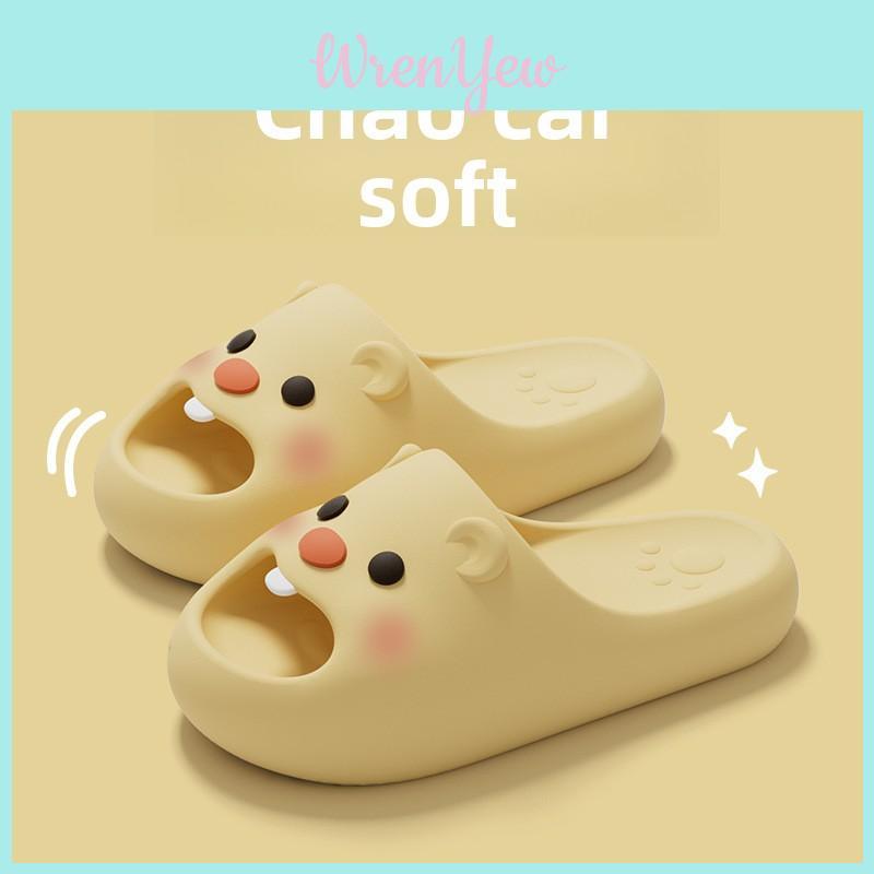 Cute Little Beaver Slides Eva Nonslip Summer Indoor Outdoor For Women And Couples