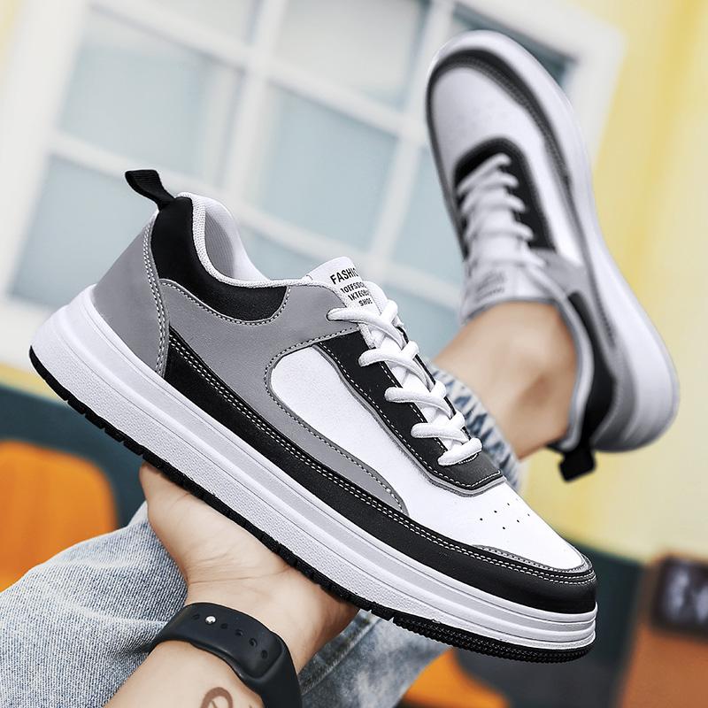 

Mens Skateboard Sneakers Lace Up England Mens Casual Shoes Mens Big Size 48 Skate Shoes Soft Bottom Mens White Shoes Tenis 38