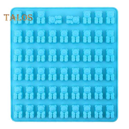 53 Cavities Silicone Gummy Mold BPA Free Nonstick Food Grade Teddy Bear Candy Mold with Dropper Jelly Mold Chocolate Mold