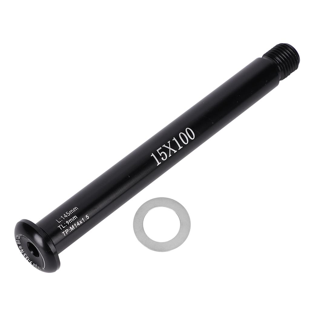 Front Fork Axle Black Aluminium Alloy Hub Tube Thru Shaft Boost for RockShox Mountain