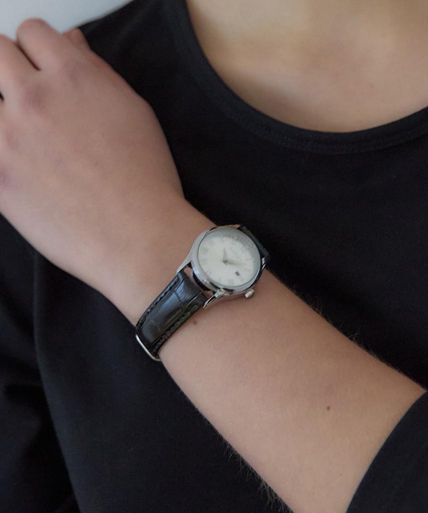 OURHOPE Of Classic Leather Watch - Black