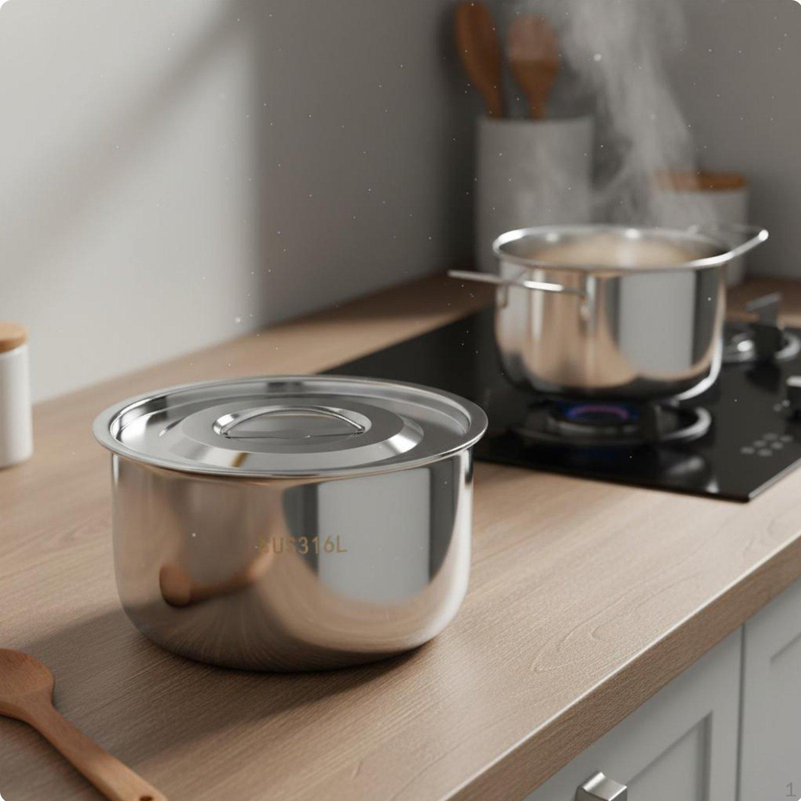 Lard Storage Container High Temperature Resistant Stainless Steel Oil Pot Versatile