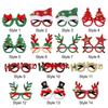 Christmas Decorations New Year Photo Prop Santa Claus Glasses Elk Christmas Glasses Frame Xmas Tree