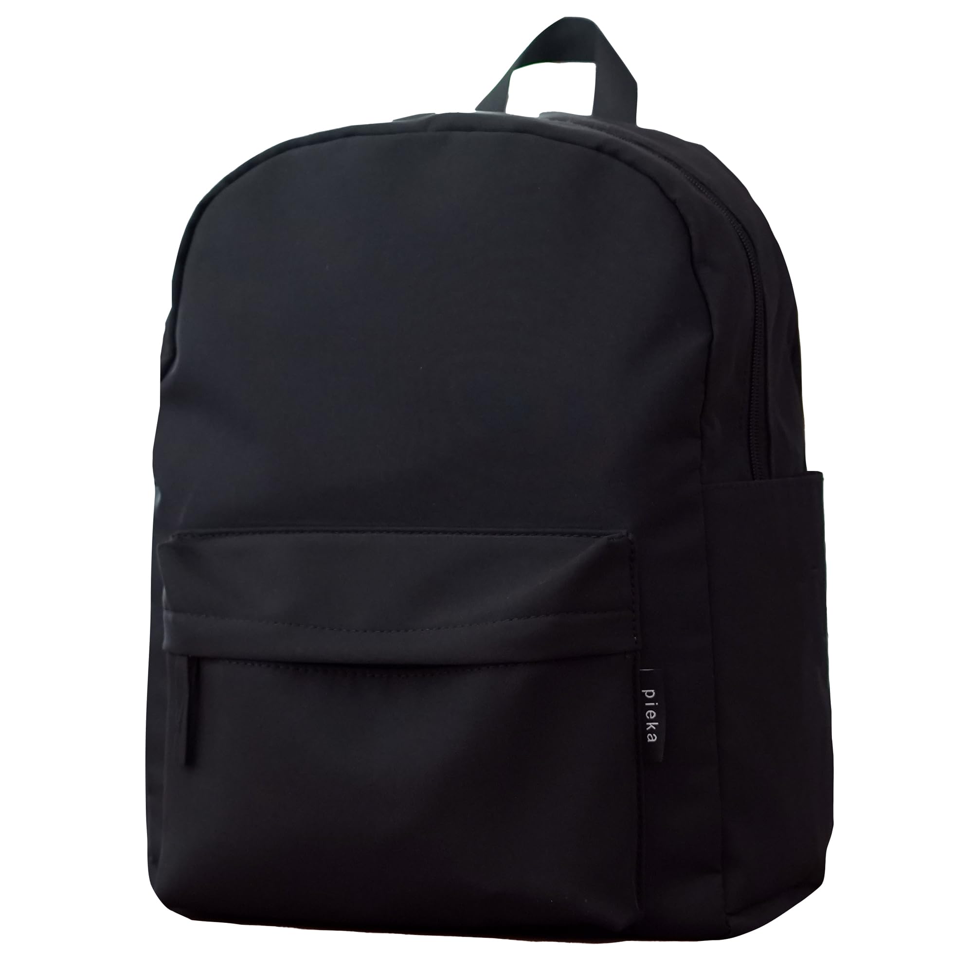 

pieka Women s Lightweight Town Backpack with 7 Pockets, 17L Capacity, Water-Repellent Nylon, and Bottle Holder (Size MBlack)