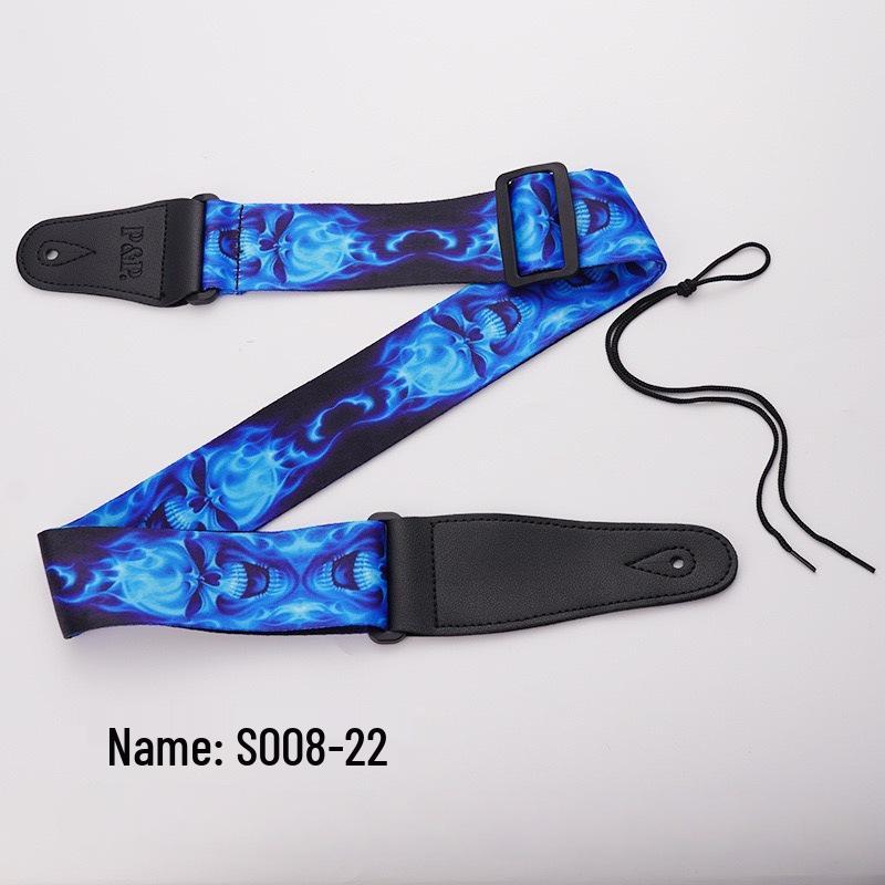 PP Widened PU Leather Guitar Strap - Electric & Classical Folk Style, Personalized Crossbody Design