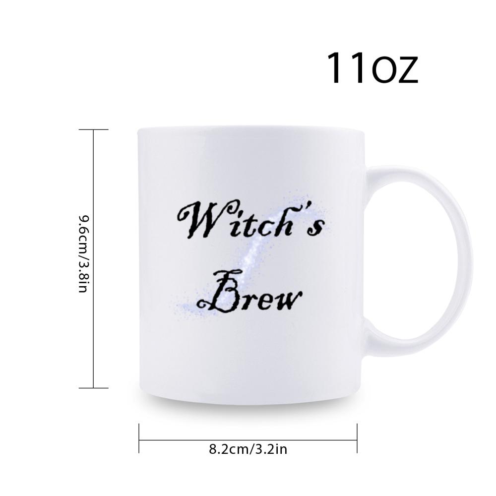 1pc 3A grade 11 oz witch's brew ceramic coffee mug for room Halloween decoration Birthday Christmas Holiday Perfect gift