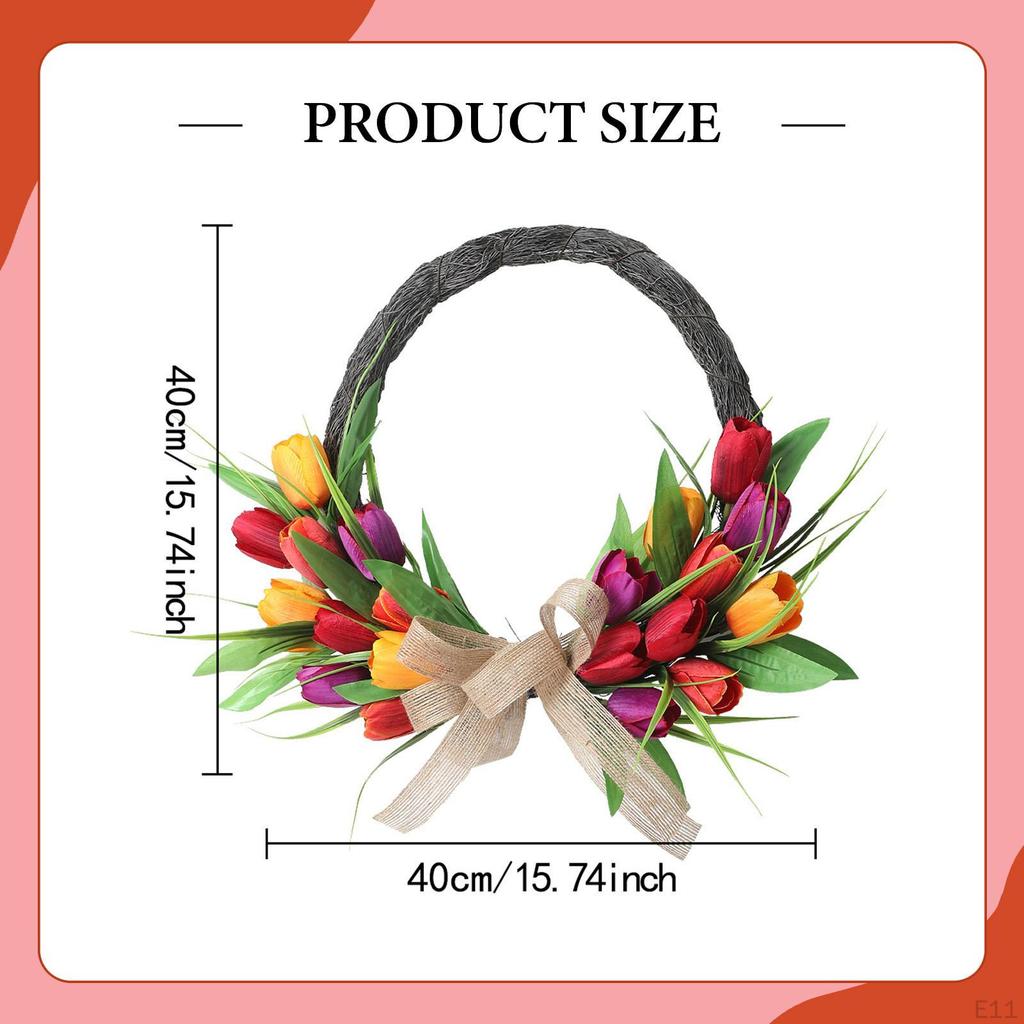 Artificial Garland for Spring And Summer, Ideal Front Door, Home Decor, Parties, Garden,