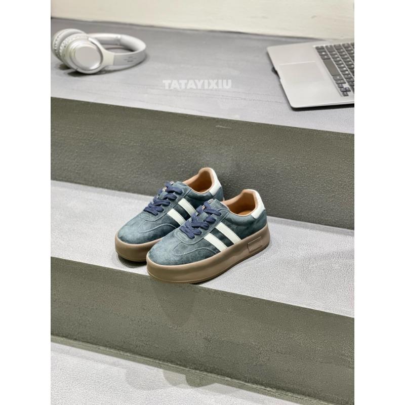 

Retro women s autumn new leather versatile muffin thick-soled heightening sports and leisure board shoes 39 темно-синього кольору