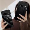 Dark geometric texture For Google Pixel 10 Pro XL Pixel 9 Pro XL Pixel 8a 7a Pixel 7 Pro Pixel 8 7 9 10 Black Glass Phone Case