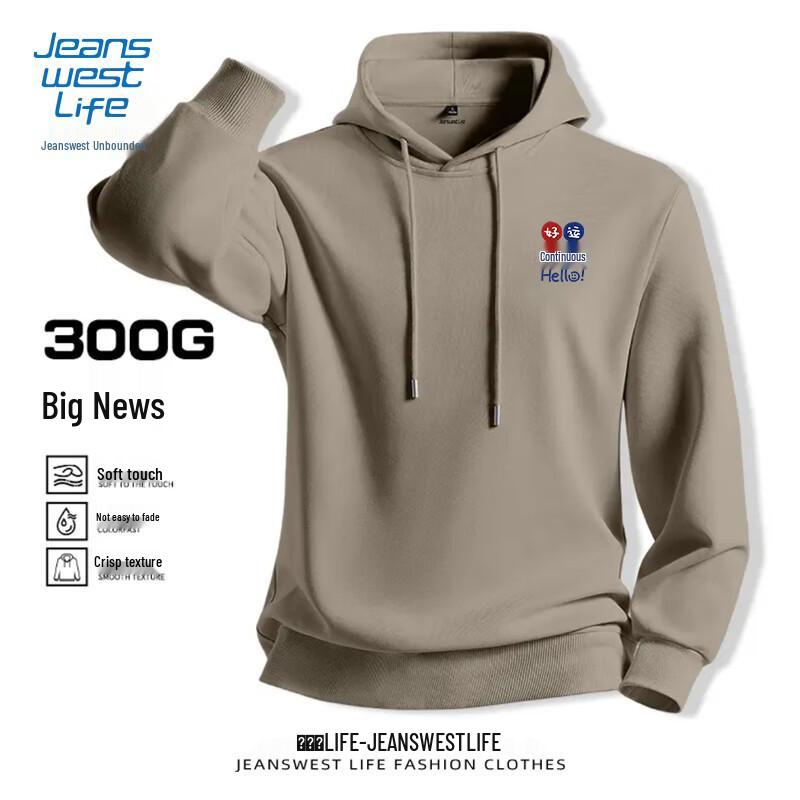 

Jeanswest Men s Loose Fit Hooded Sweatshirt 2XL