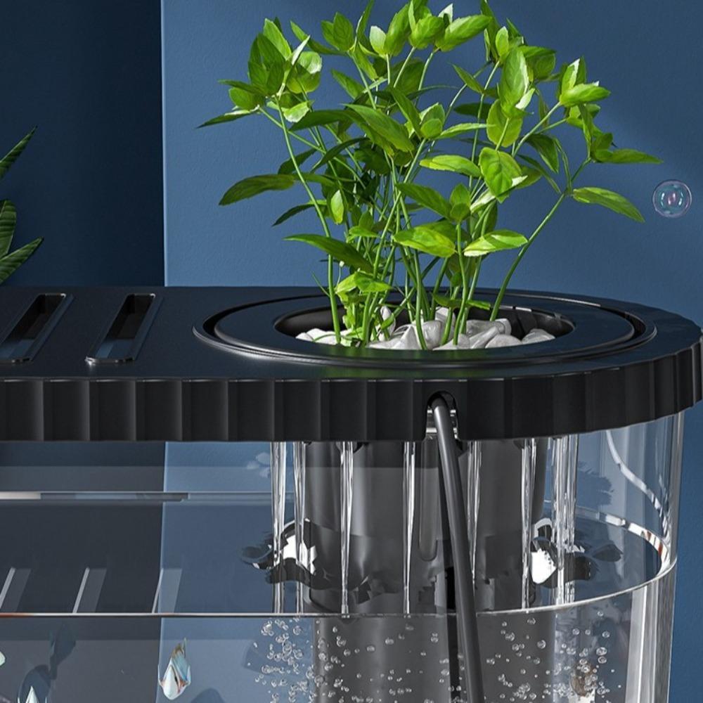 Transparent Plastic Fish Tank Space-Saving Clear Table Fish Bowl Tabletop Fish Bowl  Plant Growing