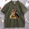 Funny Monkey Thinking Meme T Shirt Unisex Unisex Vintage Short Sleeve Round Neck Tshirt Male Designer Clothes Animal Lover Tees