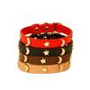 Pet collar Internet celebrity popular dog neck cover cat collar star moon model simple anti-bite metal buckle
