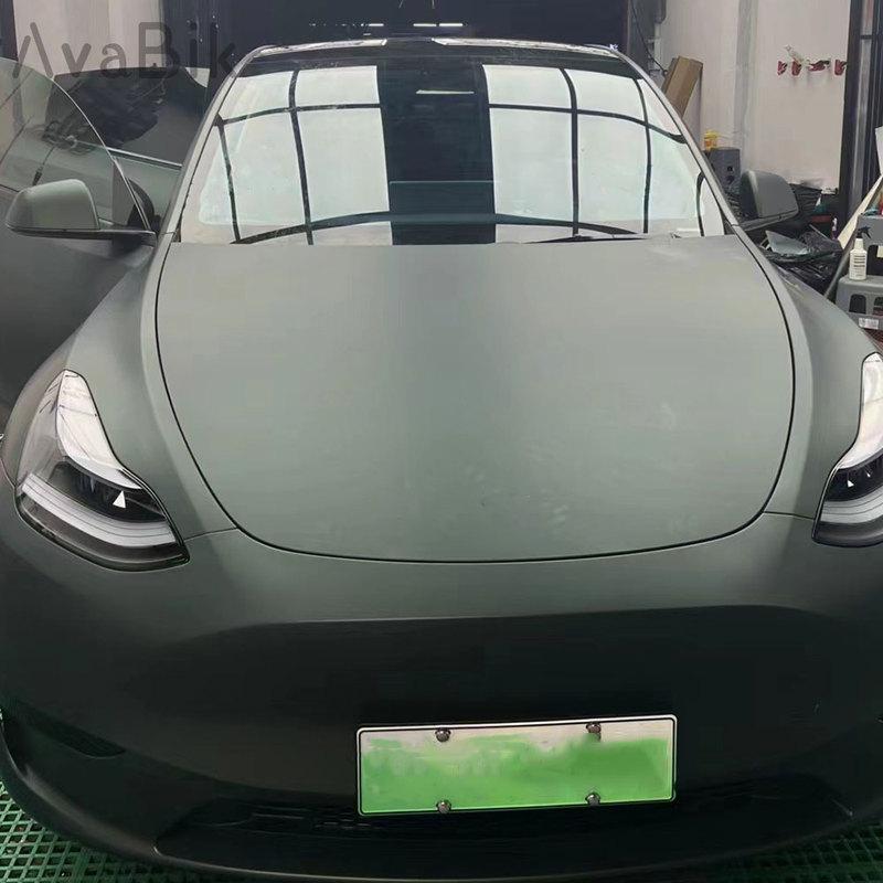 20/50cm x152cm Quality PET Super Matt dark green Car Vinyl Wrap Chameleon Sticker With Bubble Free DIY Car Interior Console Film
