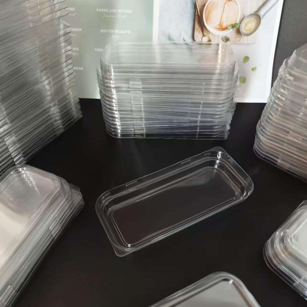 Large Non-Stick Oil-Proof Rectangular Pound Cake Baking Cups with Lids