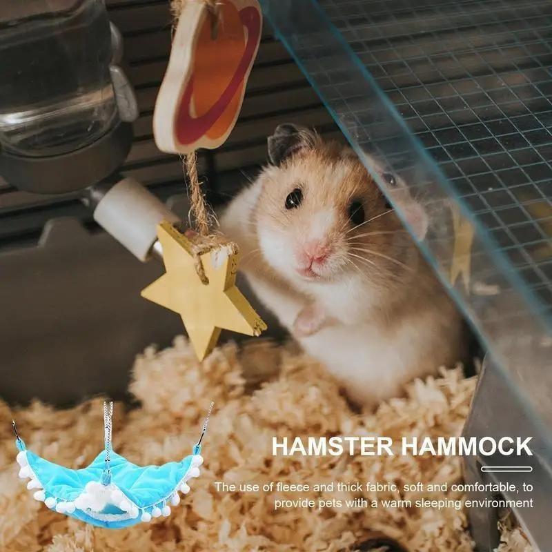 1pc Hanging Pet House Toy Soft Warm Hamster Hammock Bunk Bed for Sugar Glider Guinea Pigs