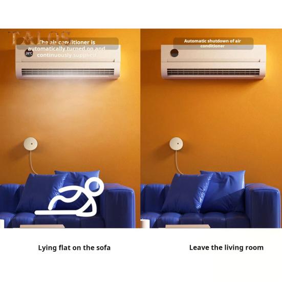 Smart Human Presence Sensor Energy Conservation Easy To Set-up Wi-Fi Zigbee Millimeter Radar Wave Presence Detection Sensor Home Assistant