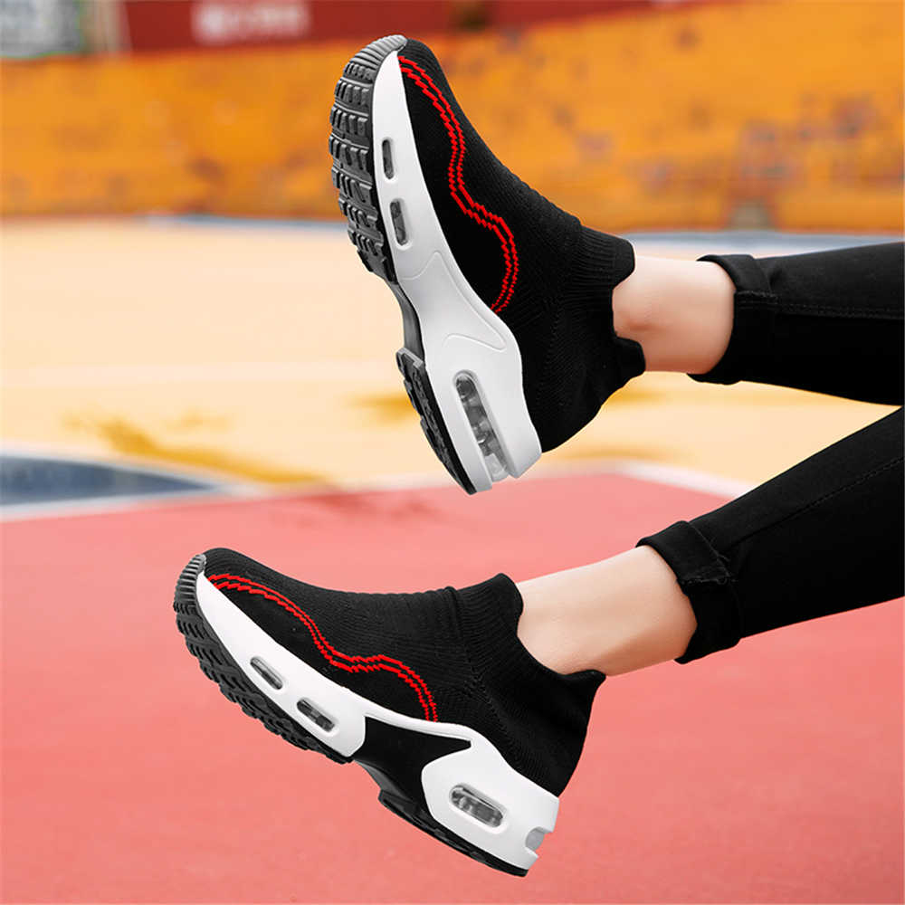 Fashion Red Wine Non-slip Women's Spring Footwear Woven Green Woman Sneakers Women's Spring Shoes Sports Famous Brand Temis Tenid