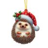 2D Acrylic Christmas Ornament Cute Flat Polar Bear/Octopus/Parrot Animal Car Rear View Mirror Charm Auto Interior Accessories for Window Wall
