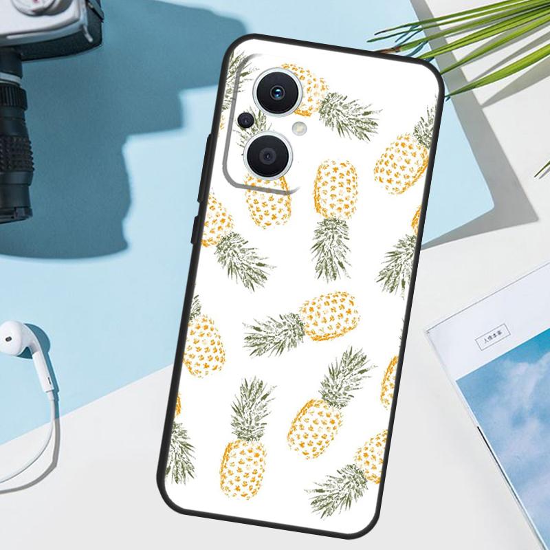 Summer Fruit Pineapple Case For OPPO Reno 12 F 13 13F 11 8T 7 8 10 Pro OPPO Find X8 X6 Pro X3 X5 Lite Cover Funda