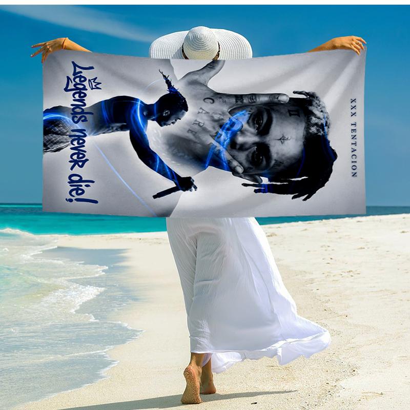 XXXtentacion Fashion Beach Towel: Ideal for Summer Adventures Soft, absorbent and quick drying suitable for swimming and bathing