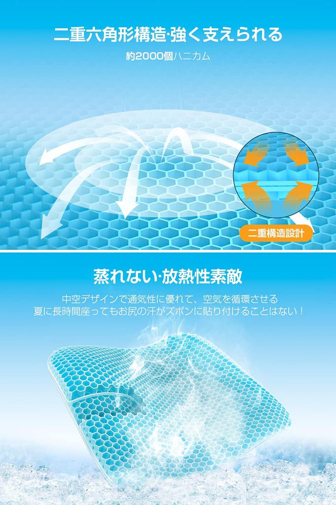large 2025 new Gel large zero honeycomb distributes body for working from all comes with 2 washable gift [Extra 4644cm release] cushion, size,