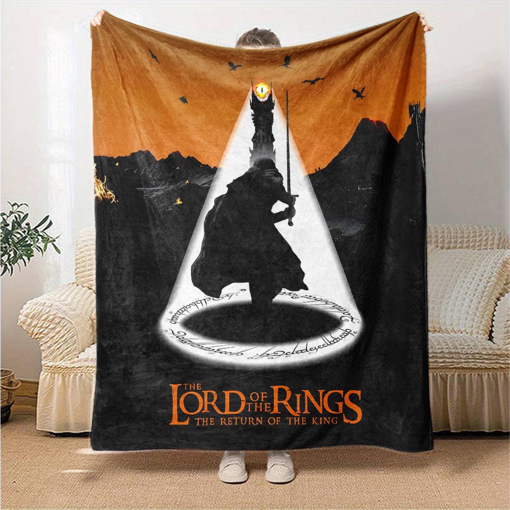 1pc The Return of the King Flannel Blanket Soft Warm Throw for Home, Office, Travel, All-Season Cozy Bedding GiftL1107