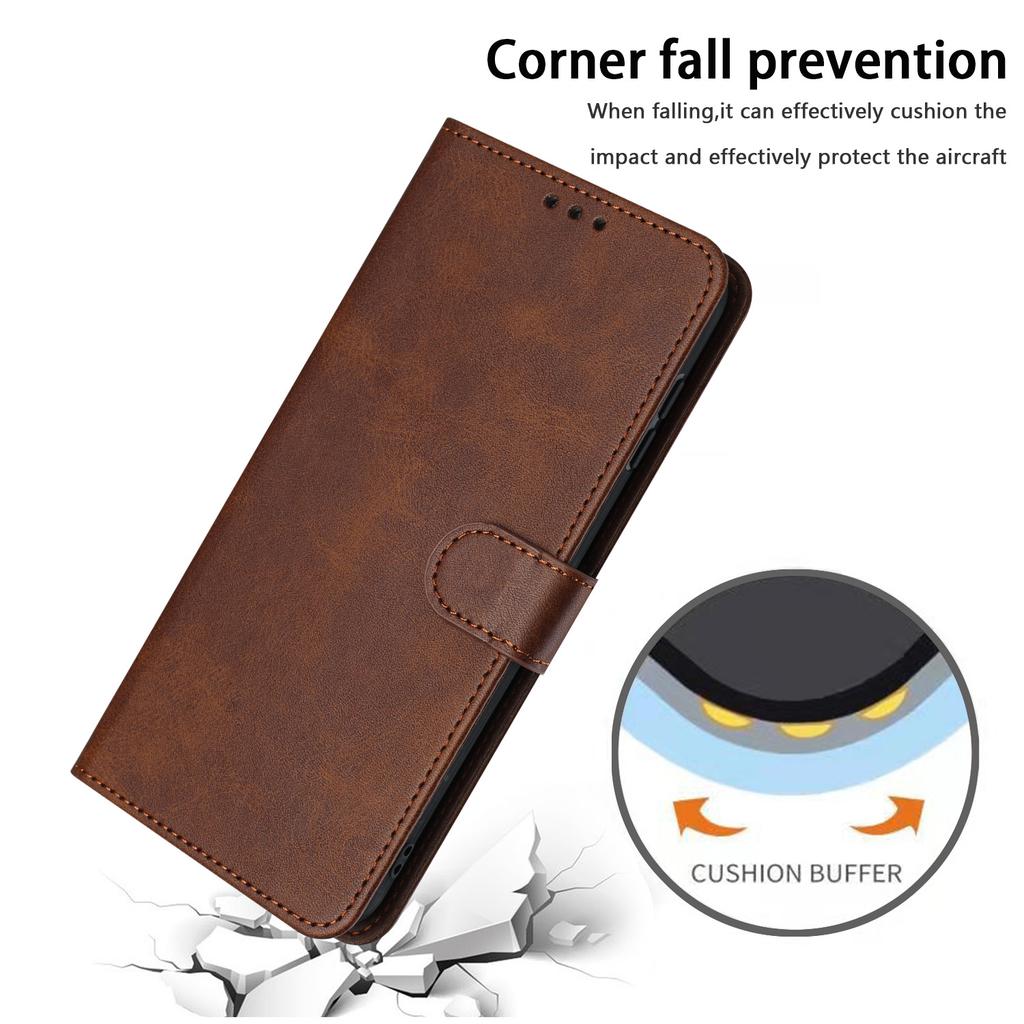 For TECNO Spark Go 2023 4G/Pop 7 Pro 4G/Pop 7/Infinix Smart 7 (India) 4G/Smart 7/Smart 7 HD Calf Texture Leather Case