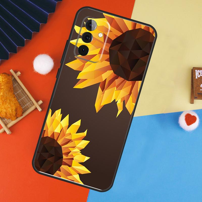 Sunflower Case For Samsung Galaxy A17 A35 A55 A06 A16 A26 A36 A56 A53 A32 A52 A33 A13 A14 A34 A54 A15