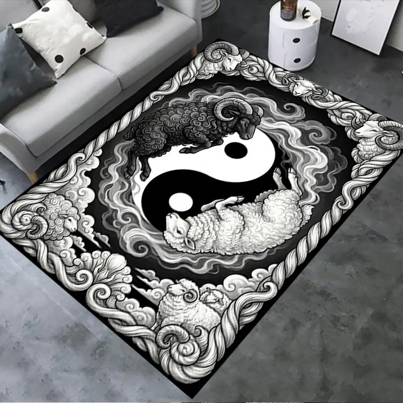 

2025 New Goat Demon Carpet Rug for Living Room Bedroom Home Sofa Decoration,Kids play Non-slip Floor Mat143 40x60cm( 15x23in )