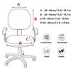 2pcs/Set Universal Office Chair Cover - Stretchable Spill Resistant Protector for Home Or Desk Chairs