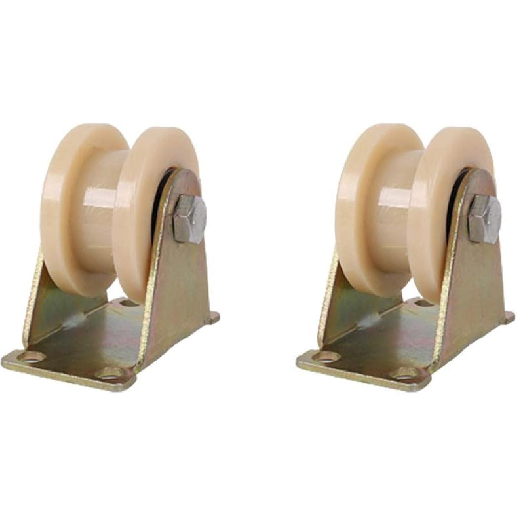 

Колесо для ворот с U-образным пазом, Прочные нейлоновые мебельные колеса, Жесткий каток, Колесо для направляющей квадратной трубы, Ролик для раздвижных ворот на перевернутой 65Mm/2.6In