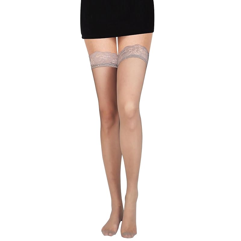 

[CINECE] stockings race above the knee floral pattern fishnet tights anti-slip Underwear doesn t get stuffy cool for summer ladies (JP, alphabet, Free