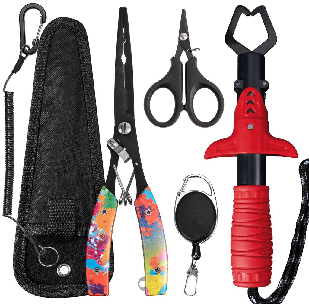 Multifunctional Fishing Accessories: Stainless Steel Fishing Pliers, Seawater-Resistant, Outdoor Fishing Tools, Men's Gifts