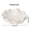 White Ceramic Shell Shaped Jewelry Tray Holder with Irregular Designs Perfect for Storing Necklaces Bracelets Earrings Rings