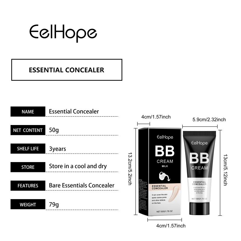 Long Lasting Bb Cream Whitening Shiny Flawlesss Covering Blemishes Pore Fine Line Moisturizing Glow Brightening Foundation Cream