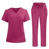 Women's new quick-drying thin beauty salon SPA club bow solid color hospital work nurse uniform hand wash