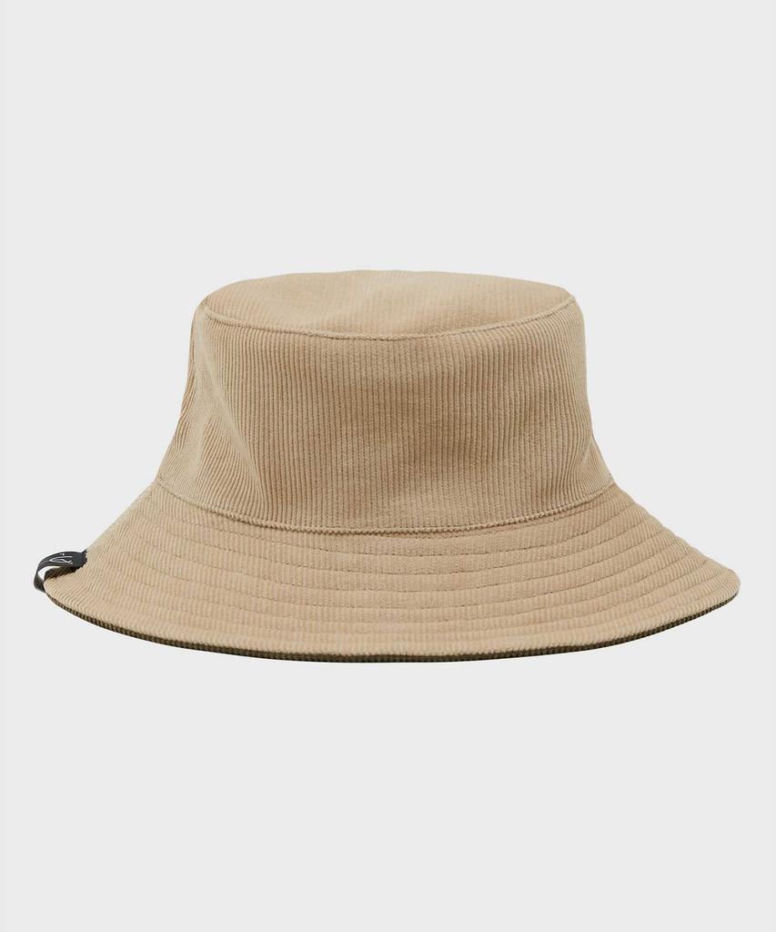 FFEFF STUDIO Corduroy Reversible Bucket Hat (Beige/Khaki)
