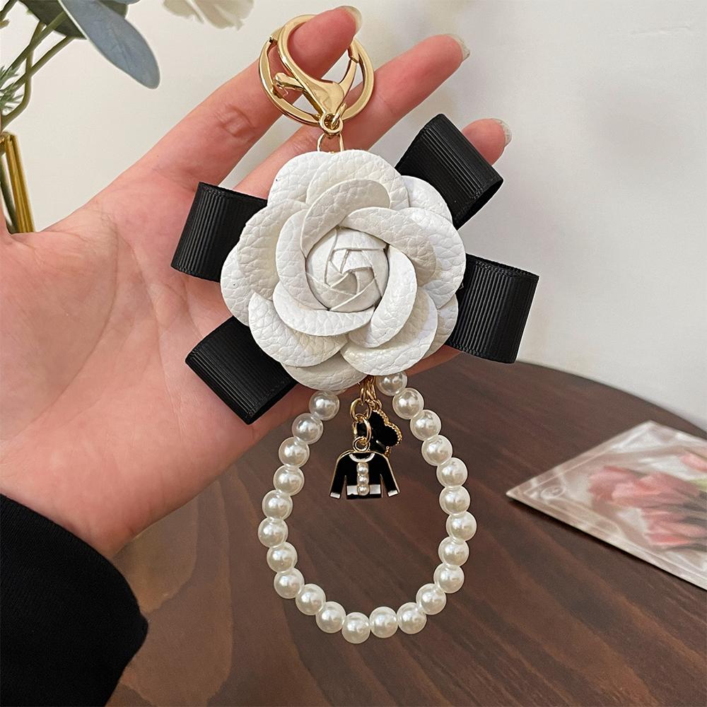 Fashion Flower Camellia Pendant Gifts Souvenirs Bag Charm