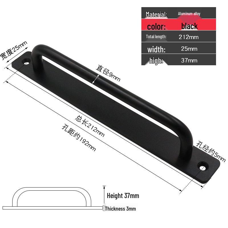 Adhesive Surface-Mounted Handles for Doors, Windows, and Sliding Cabinets - No Drilling Required