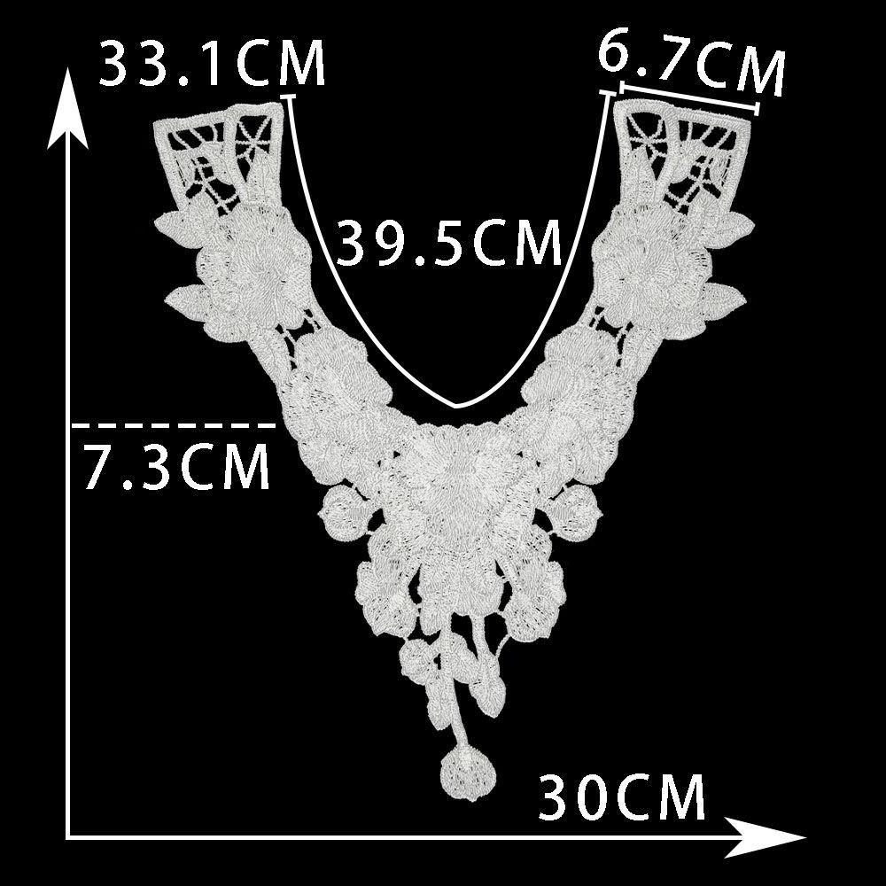 Black And White I Hollow Collar Diy Embroidery Lace Decorative Clothing Accessories Sewing Accessories