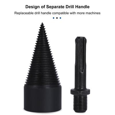 1 Set Drill Bit Efficient Firewood Log Splitter Drill Bit Easy To Use High Hardness Wood Splitting Drill Bit for Home