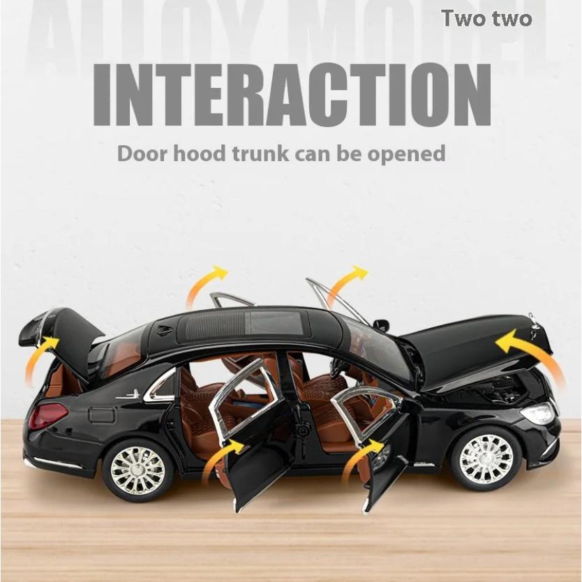 1/24 Scale BENZ E300 Alloy Car Model Simulated Sound and Lighting Children's Car Toys Suitable for Boys' Birthday Gifts