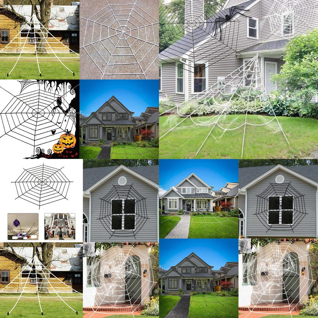 High-quality Halloween Horrible Spider Web Ideal For Spooky Party Decorations