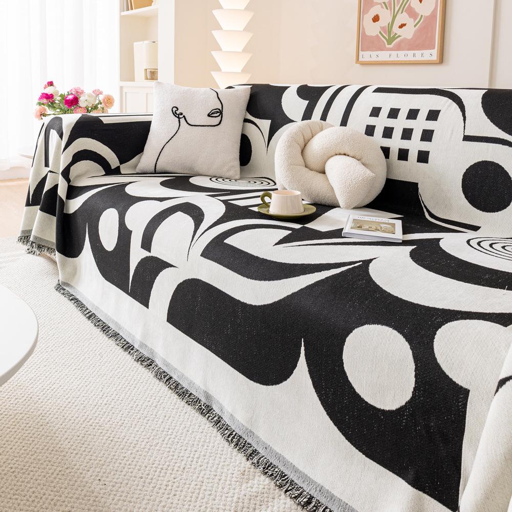 Sofa Towel All-Inclusive Cover Cloth Printing Cover Blanket Four Seasons Universal Anti-Scratching Sofa Cushion Cover