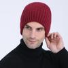The New Men's Autumn and Winter Knitted Hat Is Versatile Featuring A Twill Warm Pullover and A Fleece Wool Thread Ear Protecting Hat. It's Trendy