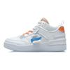 Li Ning CF Nouvelle Série Baskets montantes classiques décontractées pour femmes Blanc Orange Bleu AGCR112-4